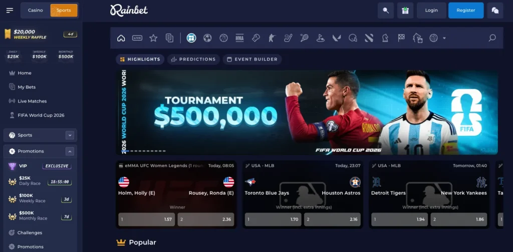 Rainbet vedonlyönti